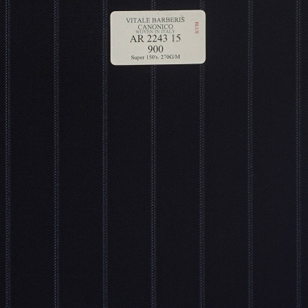 AR 2243 15 CANONICO - 100% Wool - Xanh Dương Sọc